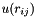 $u(r_{ij})$